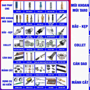 Dao Phay Tiện Khắc CNC Cơ Khí, Tổng Đại Lý Dao Cụ Cắt Gọt Kim Loại
